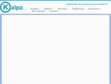 Tablet Screenshot of kalpa.fr